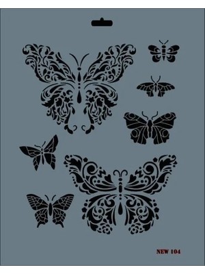 TeknoKapsül New Seri N-104 Stencil 35X25 cm