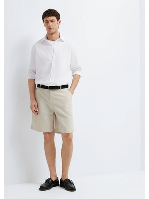 Mavi Bej Chino Şort 0410355-70144