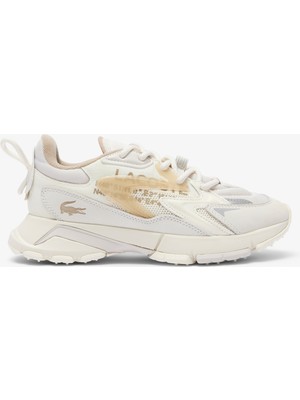 Lacoste L003 Neo Kadın Bej Sneaker Regular Kalıp Taban Tipi ile Şık ve Rahat Kullanım