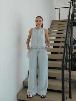 Lizya Judge Bluz Pantolon Denim Takım