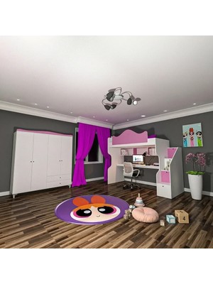 Klasik Dikey Ranza ve 4 Kapılı Gardrop Mdf