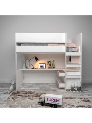 Alice Çalışma Masalı ve Şifonyerli Ranza Suntalam