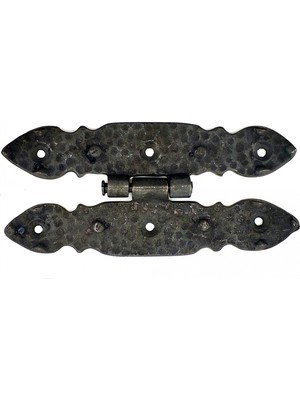 Eco Port Antika Tarz Dekoratif Pirinç Düğmeli Menteşe - 142X69 Mm, Oksit