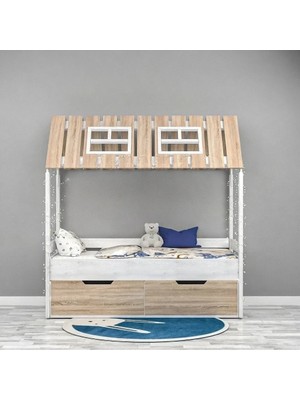 Modern Çatılı Ranza Mdf