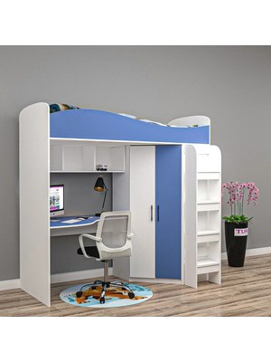 Cloud Çalışma Masalı Ranza Mdf