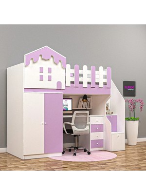 Idea Çalışma Masalı Ranza Mdf