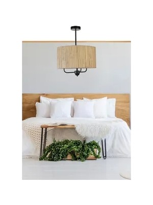 Vivense Bambu 010 Abajurlu  Üçlü Sarkıt Avize