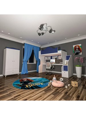 Klasik Masalı Ranza ve 2 Kapılı Gardrop Mdf