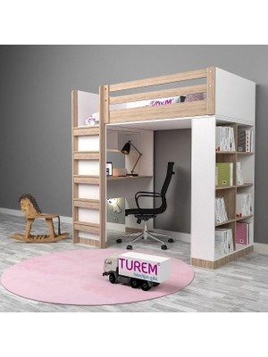 Brown Kitaplıklı Ranza Suntalam