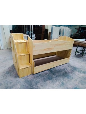 Alçak Ranza Masif Çam Mdf