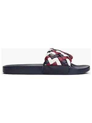 Tommy Hilfiger Th Kadın Cornrow Mavi Terlik