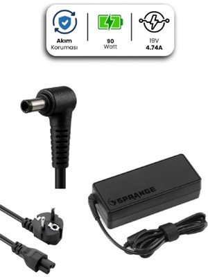 Ttt 19V 4.74A 4.0 * 1.7mm 90W Hp / Casper Için Laptop Adaptör