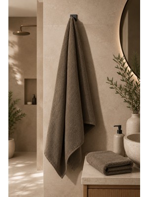 Taya Home %100 Pamuk Microcotton Banyo Havlusu 70X150 cm Ekstra Yumuşak Yüksek Emici Havlu