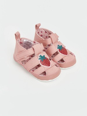 LC Waikiki Çilek Baskılı Kız Bebek Yürüme Öncesi Sandalet  (S6)