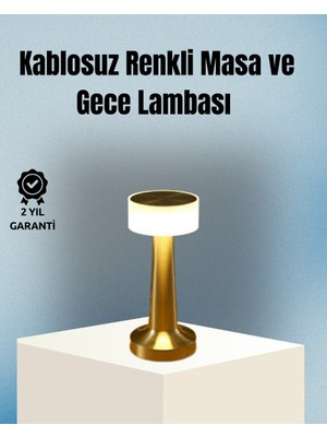 Northcity Dokunmatik Masa Lambası - Kablosuz, 3 Modlu LED Şarjlı Aydınlatma