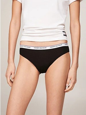 Tommy Hilfiger Kadın Kırmızı - Krem - Siyah Külot