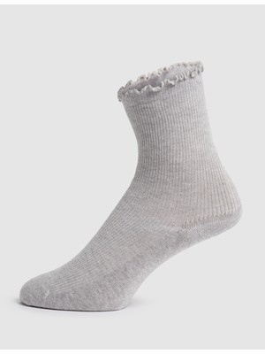 Pierre Cardin Kadın Kadın Gri Soket Çorap 50324443-VR024