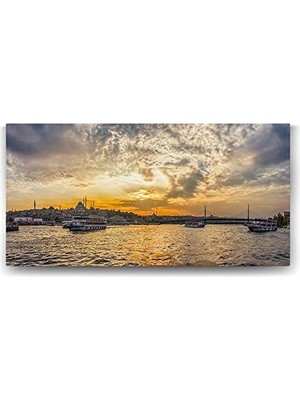 Tech Butiq Istanbul Köprüsü Manzara Tablosu - 120X60CM
