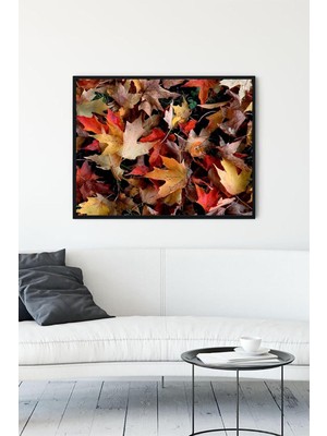 Tech Butiq (PSTER12268) Sonbahar Manzara Çerçeveli Tablo 3 (30 x 40CM)