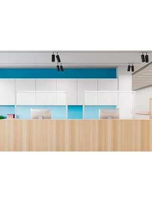 Tech Butiq Nobo Saydam Akrilik Camdan Bar Standı, Kusmuk, Çırak ve Öksürük Koruması, 700 x 850 Mm, Şeffaf, 1915488