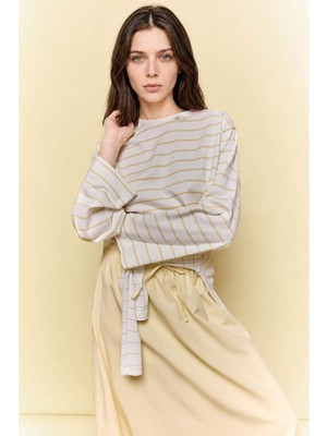 DeFacto %100 Pamuk Regular Fit Çizgili Tunik G0378AX26SP