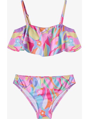Penti Renkli Genç Kız Tropic Bandeau Bikini Takımı