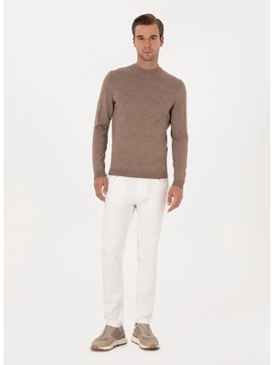 Cacharel Beyaz Erkek Slim Fit Denim Pantolon Marfe