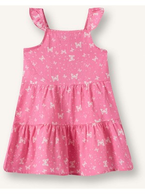 DeFacto Askılı Poplin Elbise Kız BEBEK H8453A526HS