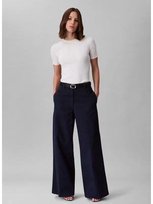 Calvin Klein Mavi Kadın Straight Pantolon LV044C645GCJM