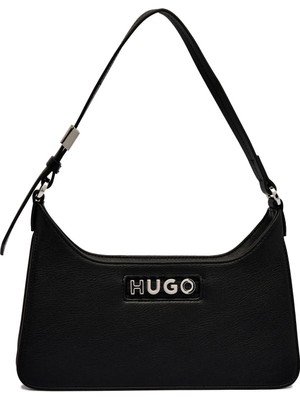 Hugo Siyah Kadın Omuz Çantası Mel 2.0 Sh. Bag Flat