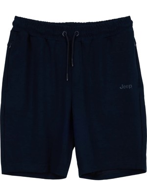 Jeep Lacivert Erkek Logo Baskılı Sweat Şort J6SM-SHT7494
