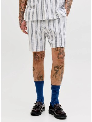 Jack & Jones Beyaz Erkek Chino Şort 12274413 Jpstjaıden Coba Jog Shorts