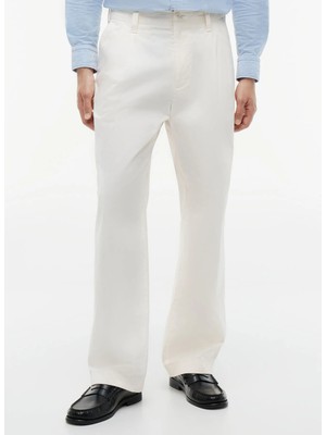 Tommy Hilfiger Ekru Erkek Pantolon MW0MW42910Z00_RIVER 2plt Papertouch