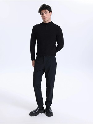 gmg firenze Gmg Fırenze Siyah Erkek Slim Fit Pantolon GU26MSS01210