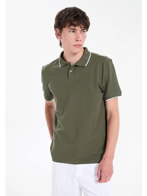 Lee Cooper Haki Erkek Regular Fit Polo T-Shirt 262 Lcm 242024 Brat Haki