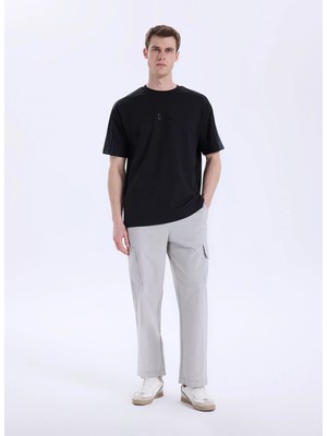 gmg firenze Gmg Fırenze Siyah Erkek Regular Fit T-Shirt GU26MSS03028