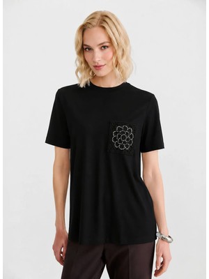 Selen Siyah Kadın Bluz 26YSL8392