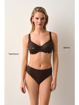 Suwen Disco Balenli Toparlayıcı Bikini Üst