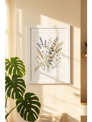Porsima 4411 Beyaz Modern Dekoratif Cam Fotoğraf Çerçevesi Masa Duvar Fotoğraf Çerçevesi 21X29,7CM