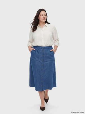 LC Waikiki Beli Lastikli Cepli Jean Etek  (S6)