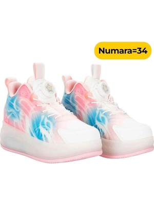 Mercansa Rising Sports Işıklı Patenli Kız Spor Ayakkabı 34 Numara