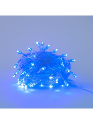  10 Metre 100 Ledli 8 Fonksiyonlu Dekoratif Lambader Mavi Lamba