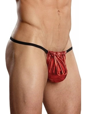 Tegan Fantazi Kımızı Lame Erkek String-Tanga TG274580