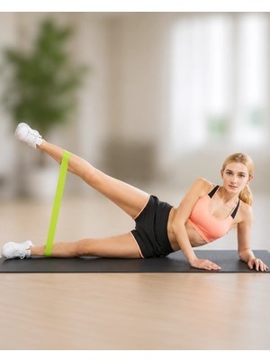 Pilates Direnç Lastiği Fitness Yoga ve Evde Spor Için Çok Amaçlı Bant