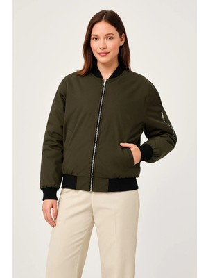 Bomber Mont Ceket - Haki