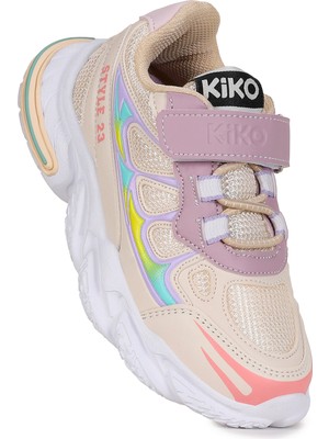 Kiko Kids Style Faylon Taban Günlük Cırtlı Kız Çocuk Spor Ayakkabı