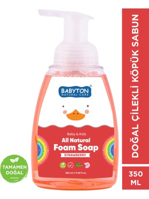 Babyton Doğal Çilekli Köpük Sabun 350 ml