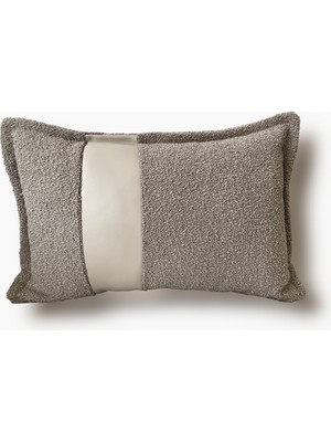 Lidoma Home "terra Lux" Deri Detaylı Kırlent Kılıfı - 30X50