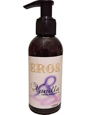Eros Msgo 120 ml Eros Vanilla Massage Oil  Txnr - Vanilyalı Aromalı Şeftalili Erottic Masaj Yağı Büyük - Bay Bayan Kullanım
