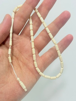 Hasyılmaz Kesme Fildişi Tesbih 8,61 Gram - Koleksiyonluk Fil Dişi Tespih (F042)